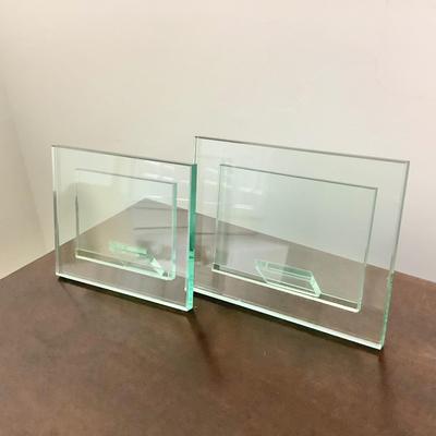 Lot 8411. Pair of Heavy Glass Frames