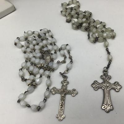 Vintage Glass Beaded Rosary