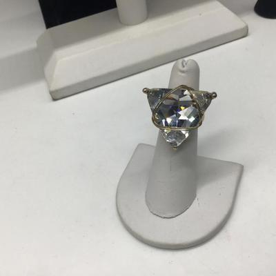 Large Chunky Statement Glass Ring