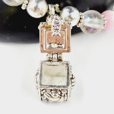 JESUS TRINKET CHARM STRETCHY BRACELET