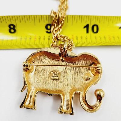 KENNETH JAY LANE AVON ELEPHANT NECKLACE