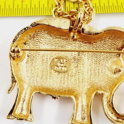 KENNETH JAY LANE AVON ELEPHANT NECKLACE