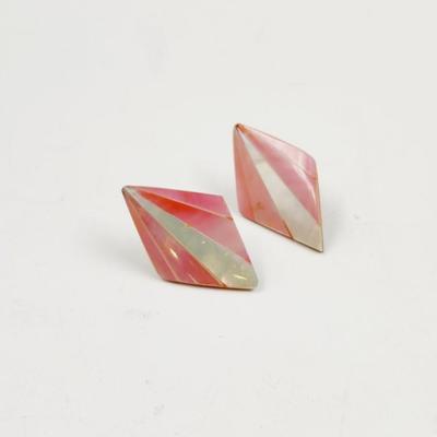 VINTAGE PINK & MOTHER OF PEARL EARRINGS