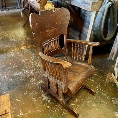 Antique Glider Rocking Chair