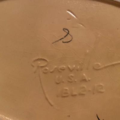 Roseville oval decorative pottery