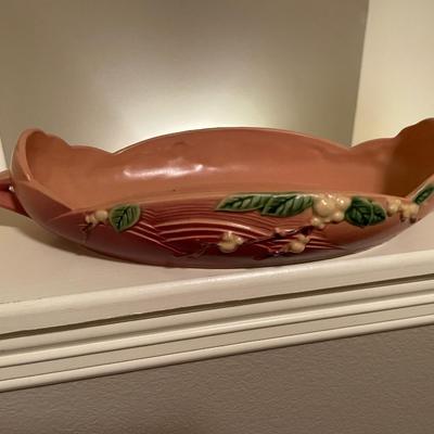 Roseville oval decorative pottery