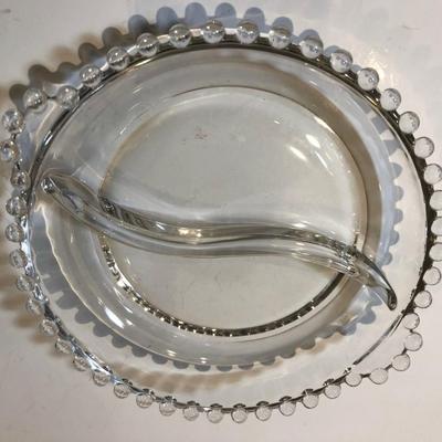 Candlewick Divided Round Serving Dish