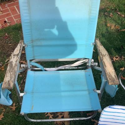 8454 Lot of Rio Folding Beach Chairs