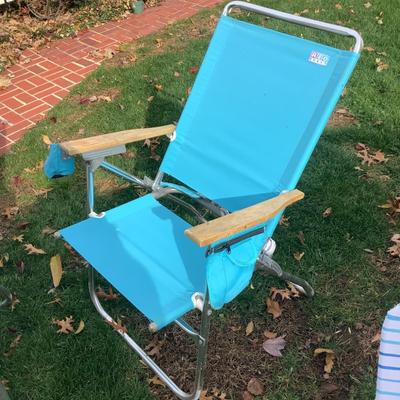 8454 Lot of Rio Folding Beach Chairs