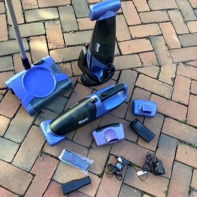 8456 Shark V27002 Vacuum & 2 Shark Cordless with Attachments