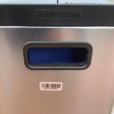 8467 Two Simplehuman Trash Cans