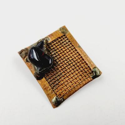 BEAUTIFULLY DESIGNED HAND CRAFTED COPPER BROOCH