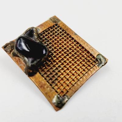 BEAUTIFULLY DESIGNED HAND CRAFTED COPPER BROOCH