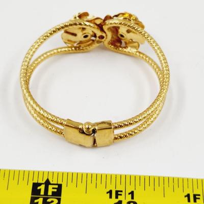 ROSE GOLD TONED HINDGED BRACELET