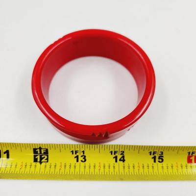 VINTAGE RESIN CARVED RED BRACELET