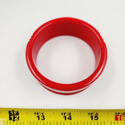VINTAGE RESIN CARVED RED BRACELET