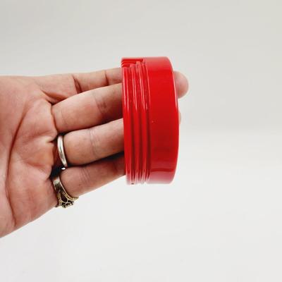 VINTAGE RESIN CARVED RED BRACELET