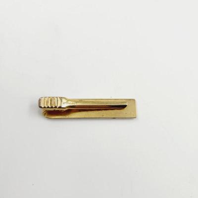 VINTAGE ANSON GT & RHINESTONE TIE CLIP TACK
