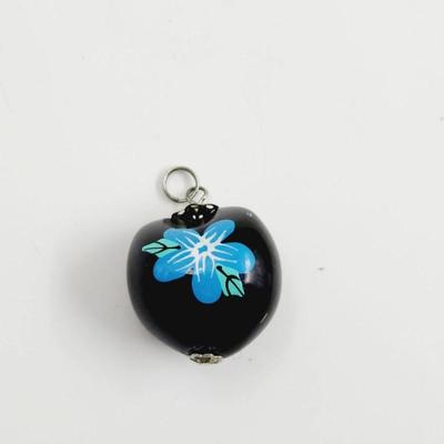 VINTAGE HAND PAINTED SEED PENDANT