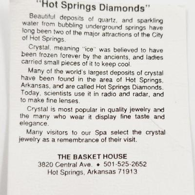 2 PIECES OF HOT SPRINGS DIAMONDS