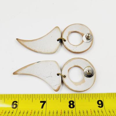BEAUTIFUL ARTIST CERAMIC DANGLE EARRINGS