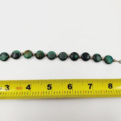 HAND CRAFTED HOWLITE BEADED BRACELET