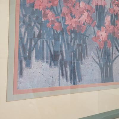 Large Framed Floral Print (DB-CE)