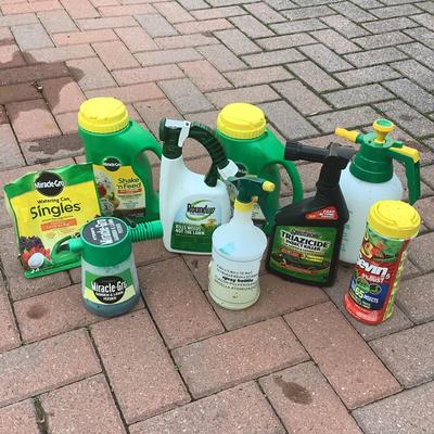 8474 Lot of Garden Chemicals and Plant Food