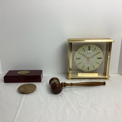 Lot 8430 Gavel & Clock Lot