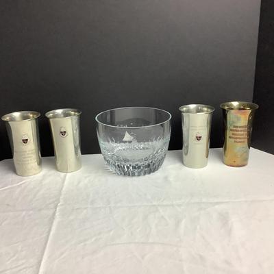 Lot 8521  Chevy Chase Club Books/ Mint Julep Cup / Crystal Bowl