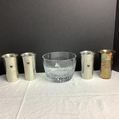 Lot 8521  Chevy Chase Club Books/ Mint Julep Cup / Crystal Bowl