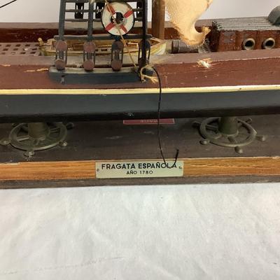 Lot 8523. Wooden Ship Model, Fragata Espanola - ANO 1780, made in Spain