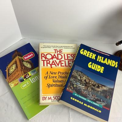 Lot 8524. Travel Books & Small Globe