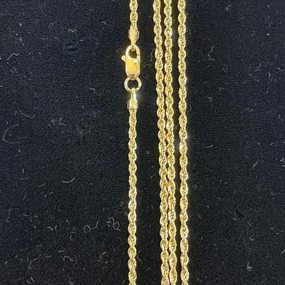 10kt gold chain in excellent condition