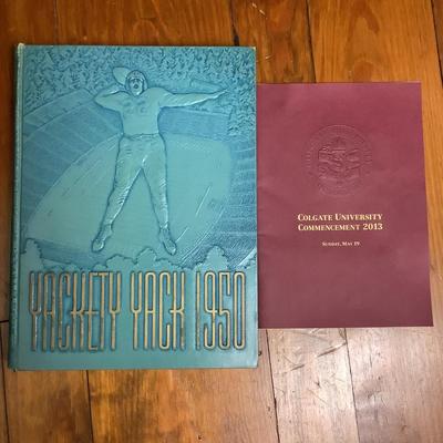 Lot 8535  BOOK LOT - North Carolina University â€œ Yackety Yack â€œ 1950 Volume 60 / Colgate  University Commencement 2013