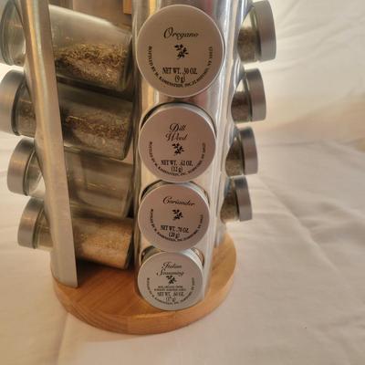 Round Spice Rack with Spices & Cutting Boards (K-DW)