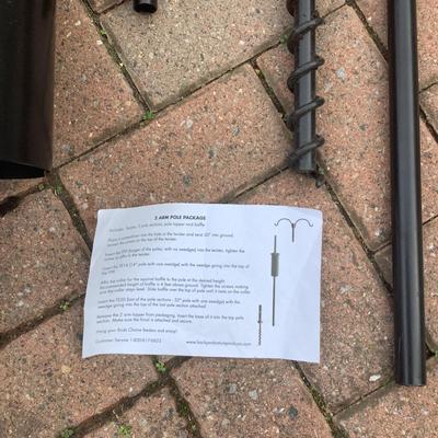 8465 New Bird Feeder Pole