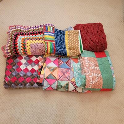 Assortment of Handmade Quilts and Blankets (DB-CE)