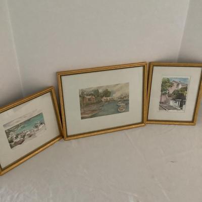 Lot 8536. Three Beautiful Bermuda Watercolors, Joan Forbes/Sue Quarles