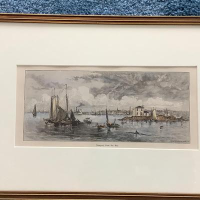 Lot 8538. Framed Chinese Watercolor on Silk / JG Smithwick Print