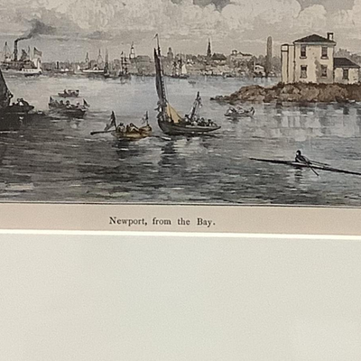 Lot 8538. Framed Chinese Watercolor on Silk / JG Smithwick Print