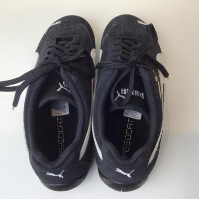 .8552.New Pumas Suede Speed Cat Black Driving Shoes. 8.5