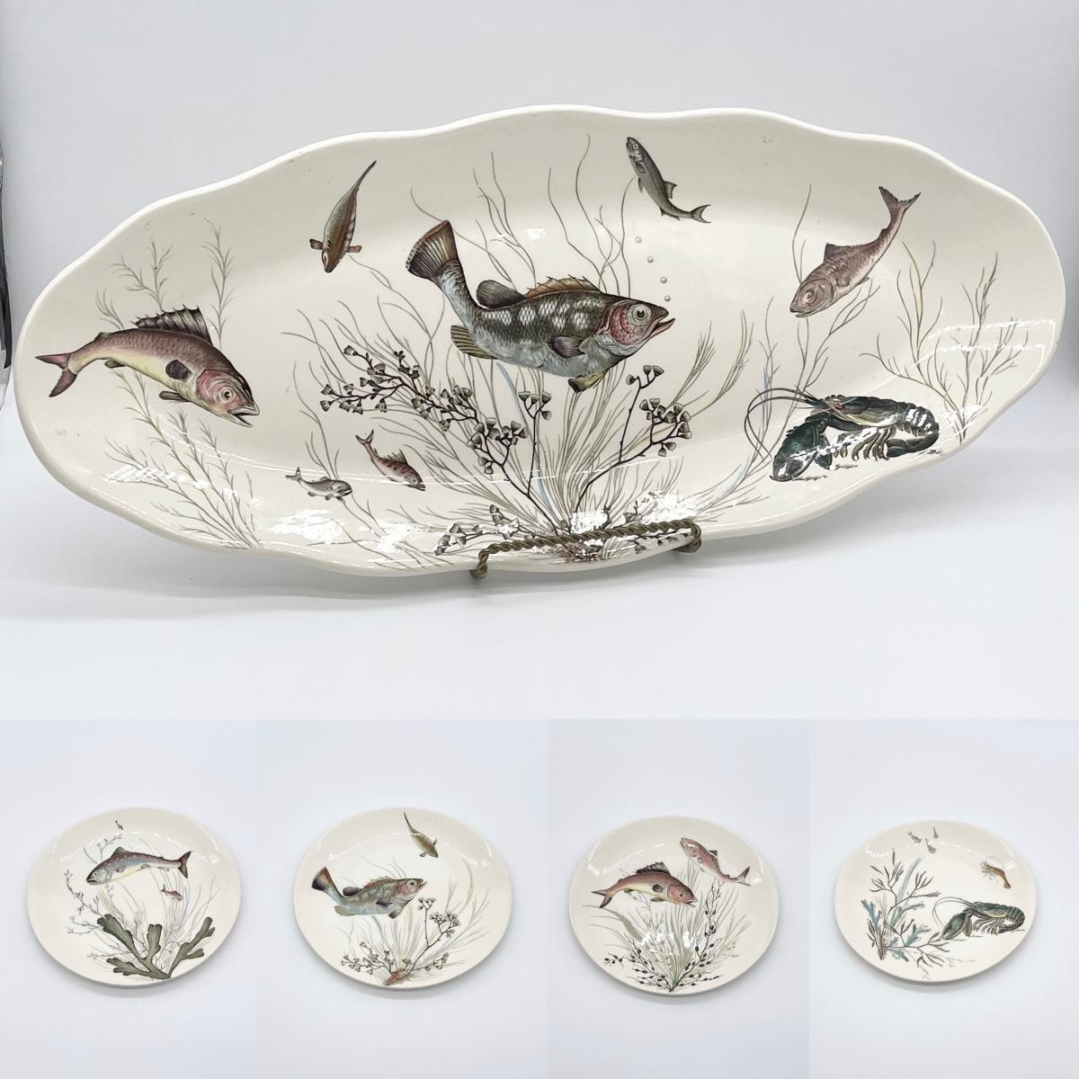 Johnson bros fish outlet plates