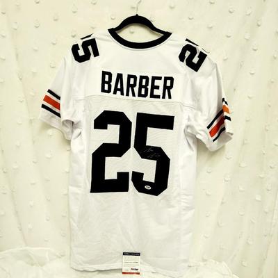 PSA AUTHENTICATED PEYTON BARBER #25 SIGNED JERSEY