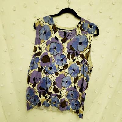 ISAAC MIZRAHI LIVE 2X PULL OVER SWEATER VEST