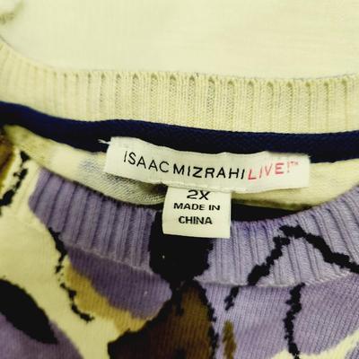 ISAAC MIZRAHI LIVE 2X PULL OVER SWEATER VEST