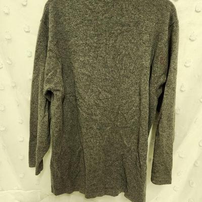 LANDS END WOMENS LARGE 14 - 16 BUTTON UP SWEATER