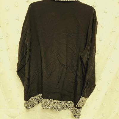 VINTAGE DIANE VON FURSTENBERG 100% SILK BUTTON UP WOMENS SHIRT