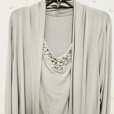 SUSAN GRAVER XL 2 LAYER DESIGNER WOMENS BLOUSE