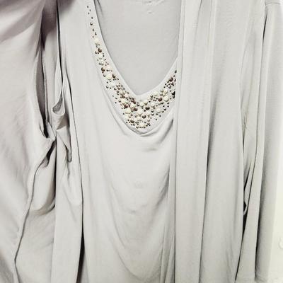 SUSAN GRAVER XL 2 LAYER DESIGNER WOMENS BLOUSE